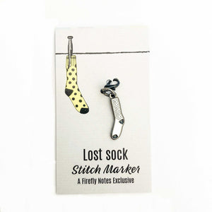Lost sock single stitch marker/ progress keeper