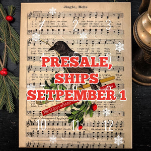 2026 CROCHET Stitch marker Advent Calendar PRESALE "What the Crow Noticed "