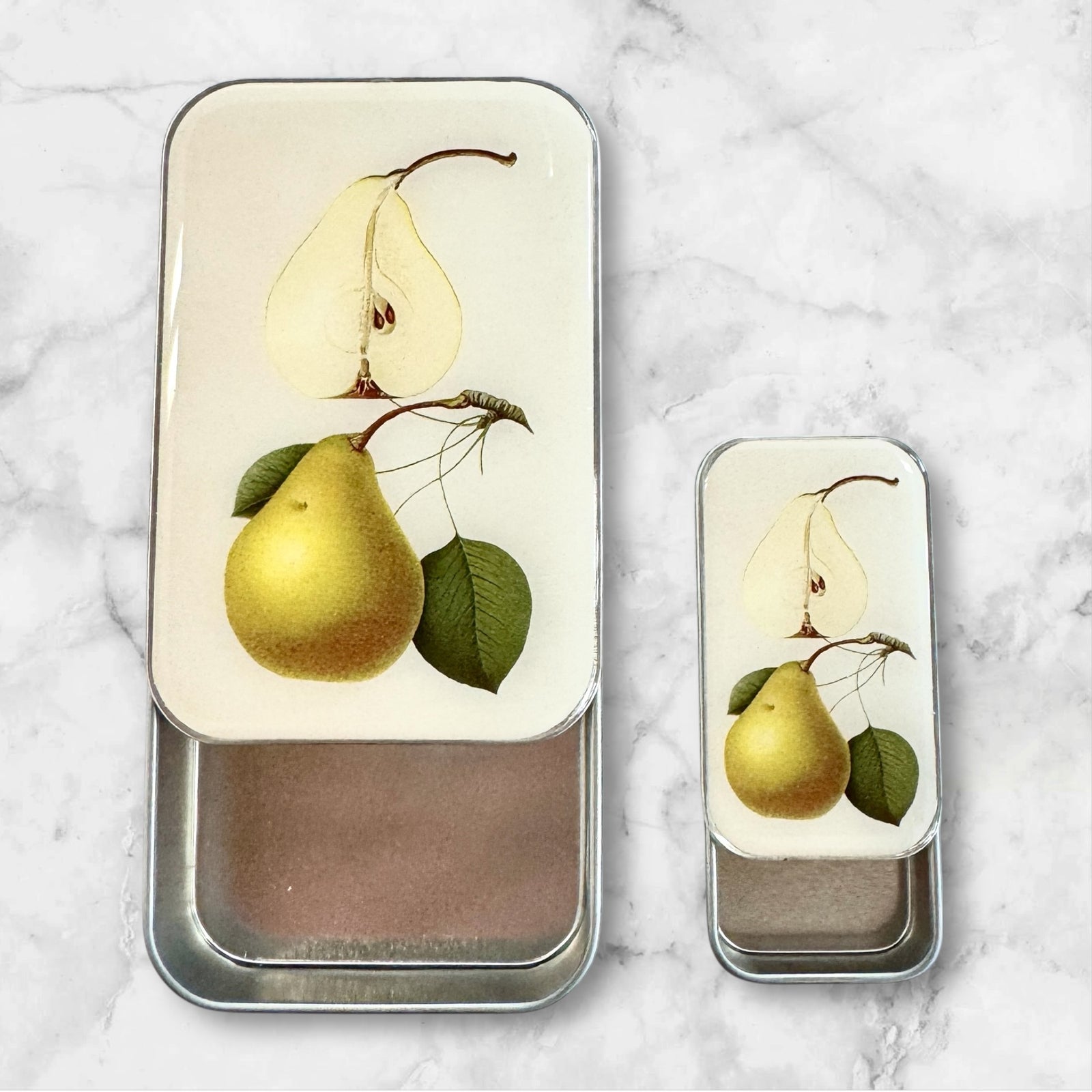 Botanical Pear notions tin