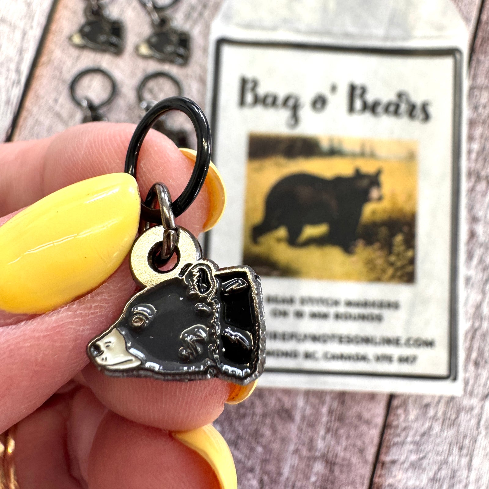 Bear Stitch Markers – Limited Edition Set of 8