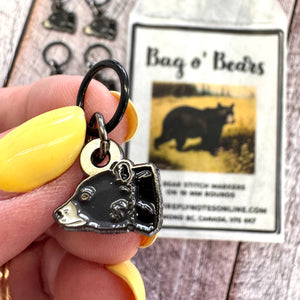 Bear Stitch Markers – Limited Edition Set of 8