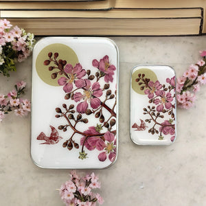 Cherry Blossom & Swallow Notions tin