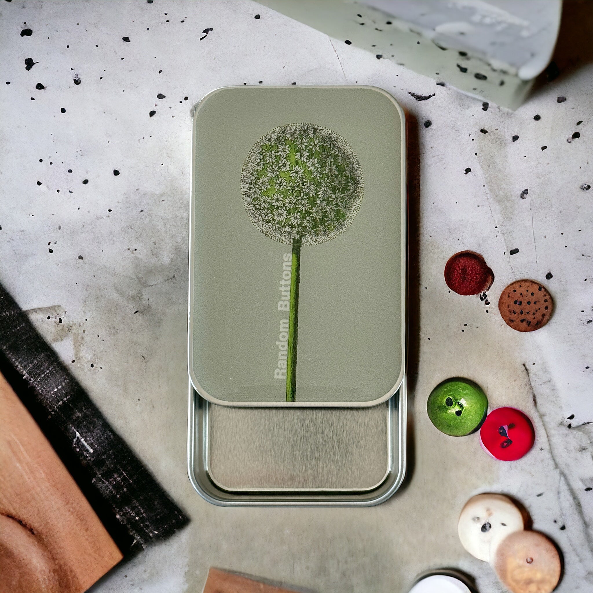 Firefly Buttons Button tin, notions tin - Firefly Notes