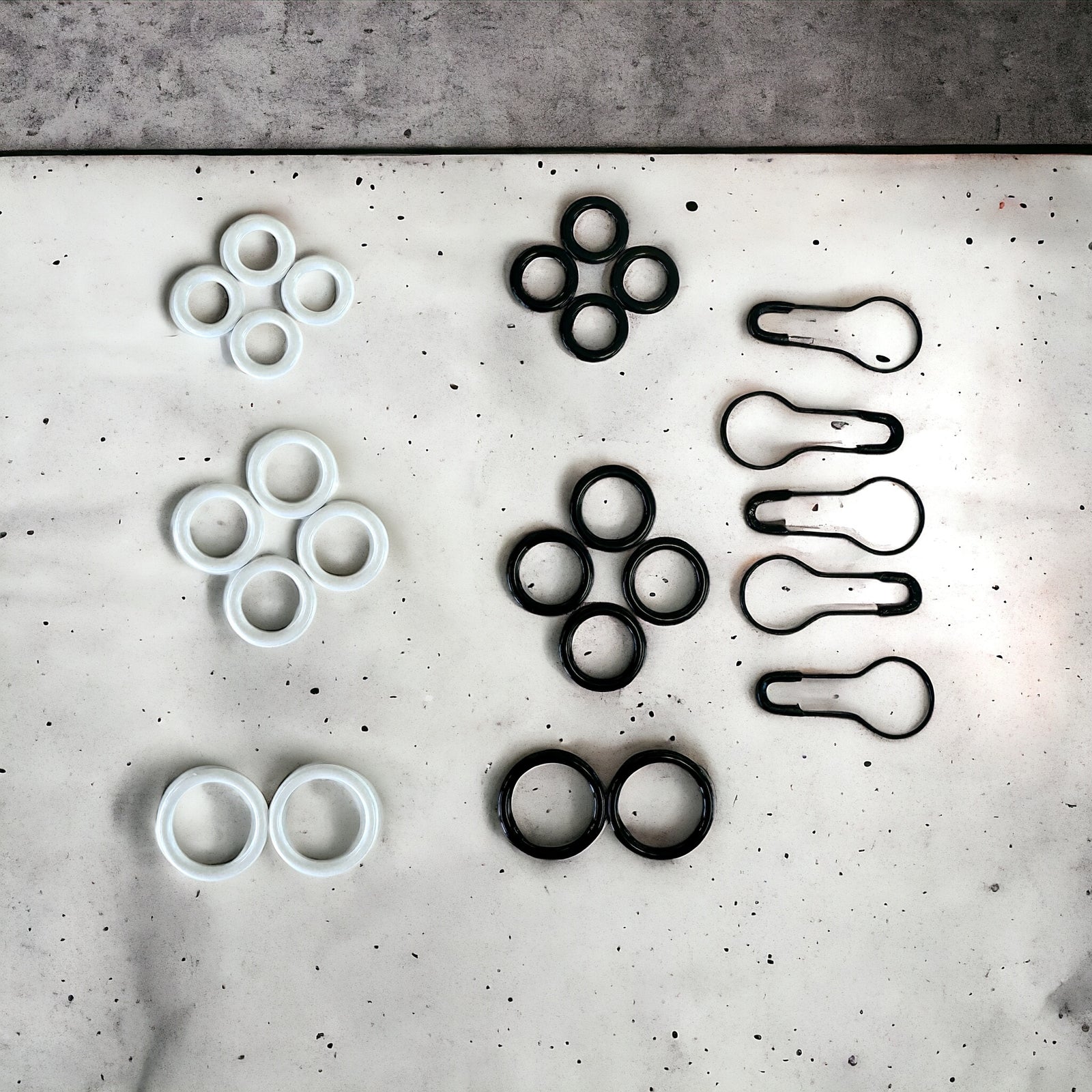 Magnetic stitch markers for knitters