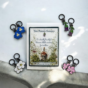 Poison Garden stitch marker set for knitters