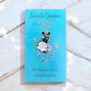 Vintage Rose Stitch Marker / Progress Keeper