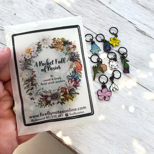 Pocket Full of Posies Stitch Marker Set