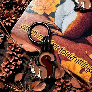 Purl the Squirrel – Limited Edition Stitch Marker