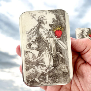Venus & the Flaming Heart Notions Tin