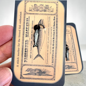 Mackerel Enamel Stitch Marker Single