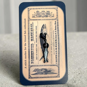 Mackerel Enamel Stitch Marker Single