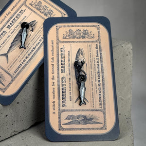 Mackerel Enamel Stitch Marker Single