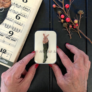 What the Stocking Held — Matching Notions Tin