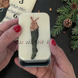 What the Stocking Held — Matching Notions Tin