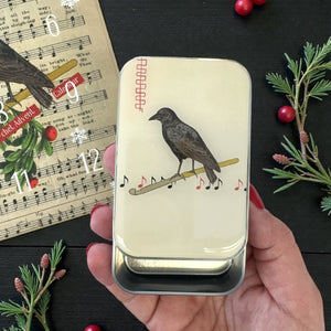 What the Crow Noticed — Matching Notions Tin