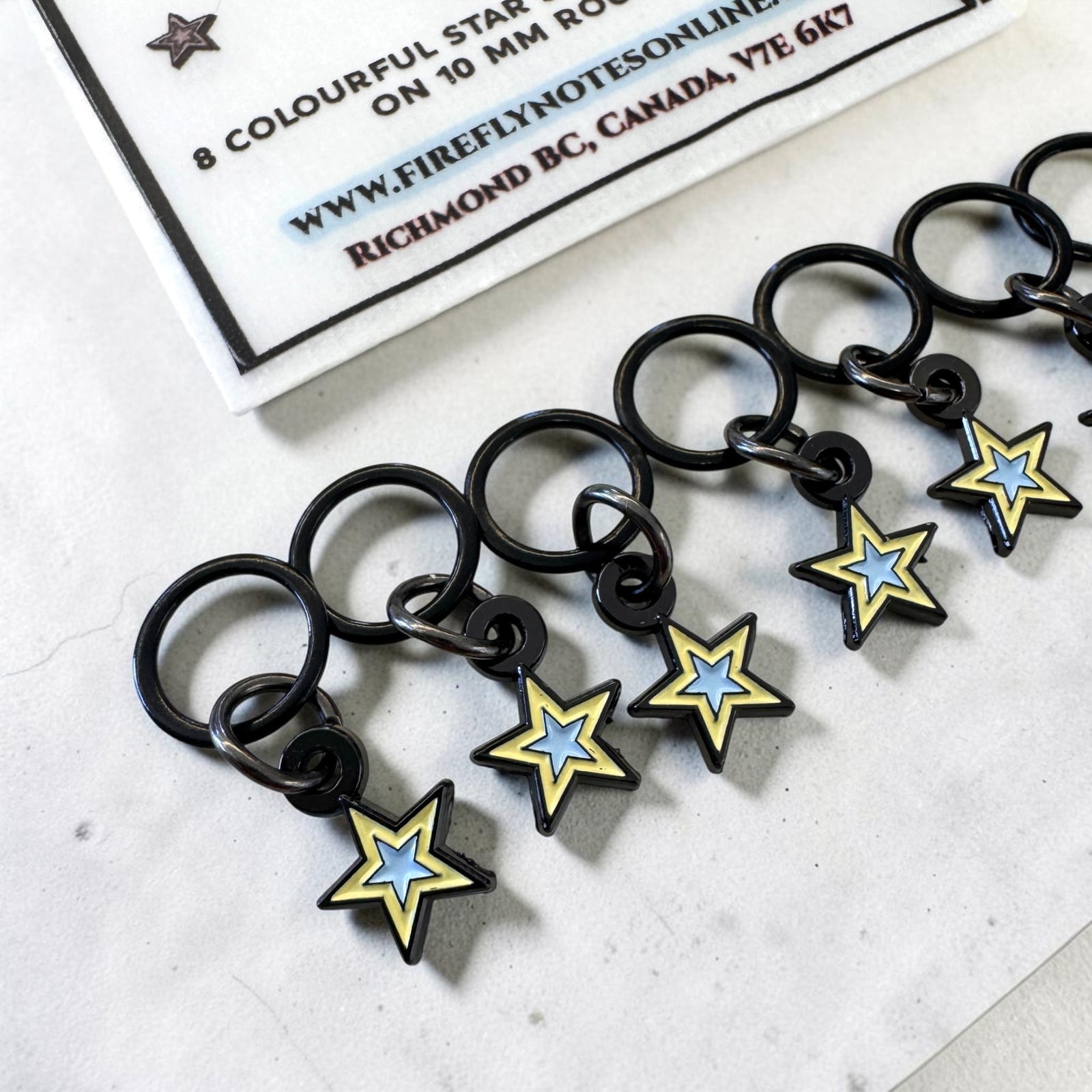 Star Pack Enamel Stitch Markers