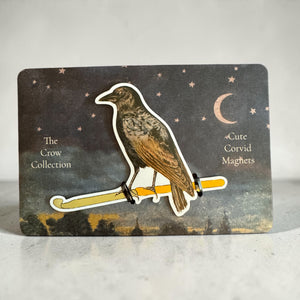 The Crow Collection – Decorative Crow Magnets | Knitting or Crochet