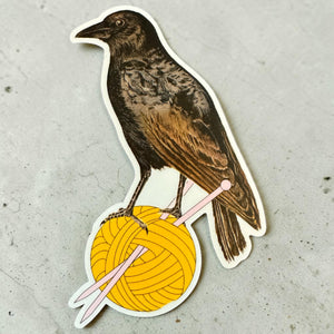 The Crow Collection – Decorative Crow Magnets | Knitting or Crochet