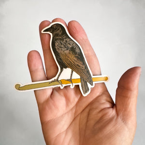 The Crow Collection – Decorative Crow Magnets | Knitting or Crochet