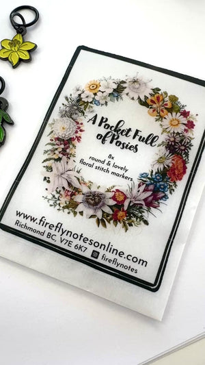 Pocket Full of Posies Stitch Marker Set