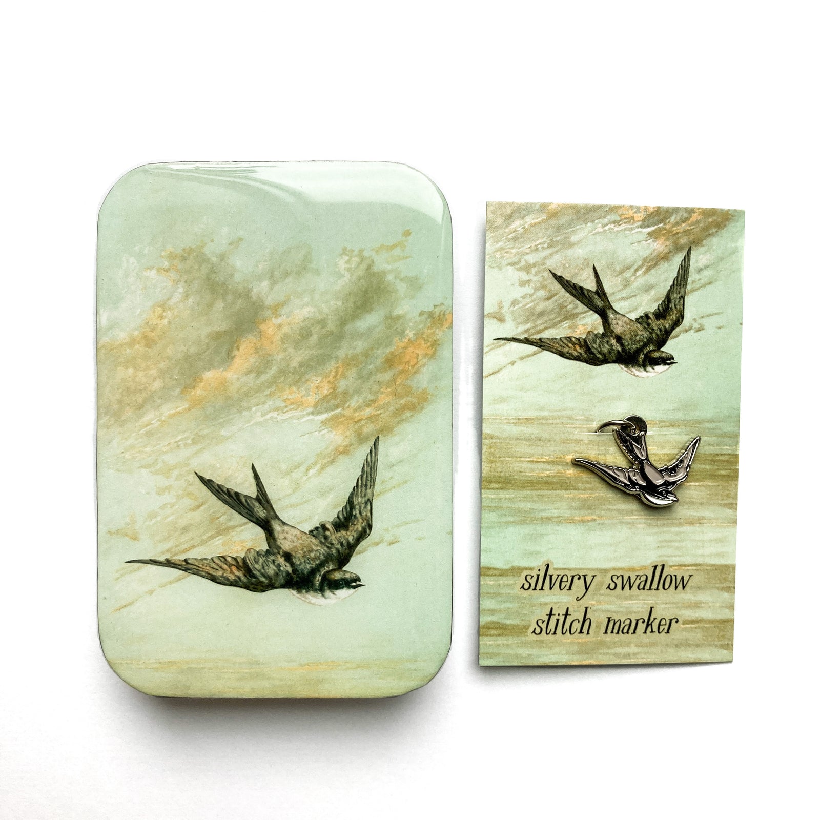 Swallow notions tin
