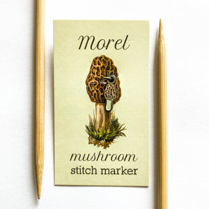 Makers mushrooms SINGLE stitch marker or progress keeper