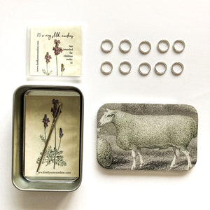 Sheep Knitting Kit, Stitch marker storage