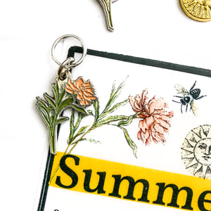 Summer stitch markers for knitting, Custom Firefly Notes Stitch markers