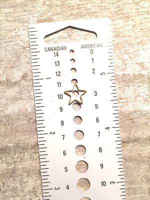 Stars stitch marker pack, tiny and lightweight