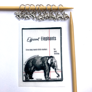 Elephant stitch marker pack
