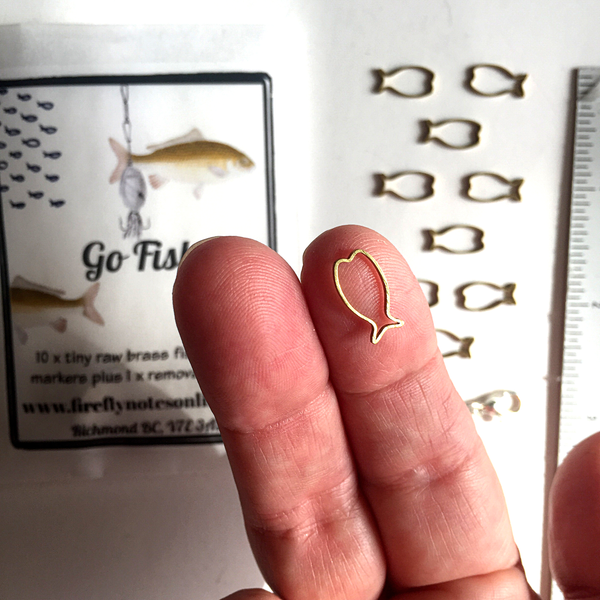 Go fish stitch markers Firefly Notes