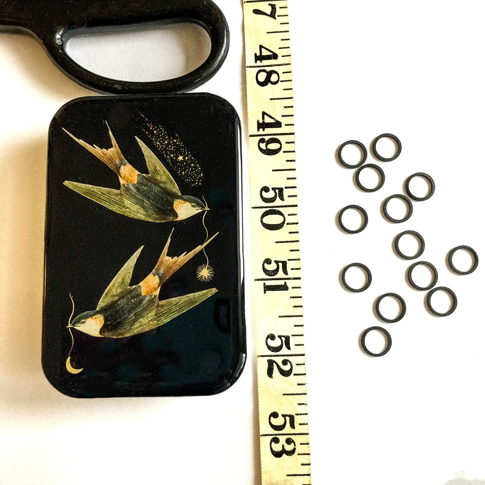 Celestial swallows notions tin